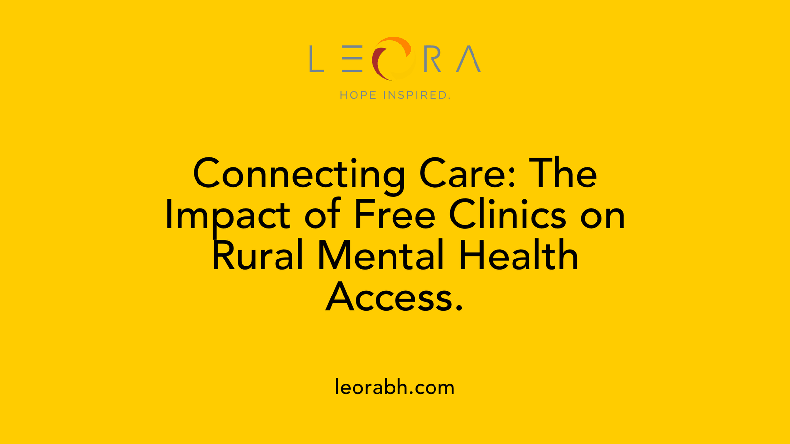 Connecting Care: The Impact of Free Clinics on Rural Mental Health Access.