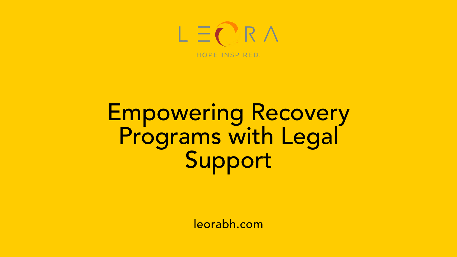 Empowering Recovery Programs with Legal Support