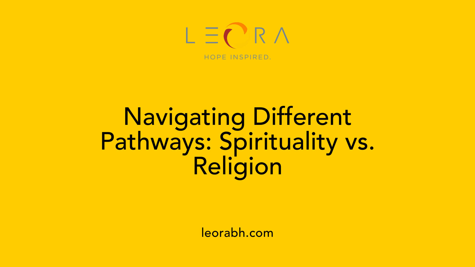 Navigating Different Pathways: Spirituality vs. Religion