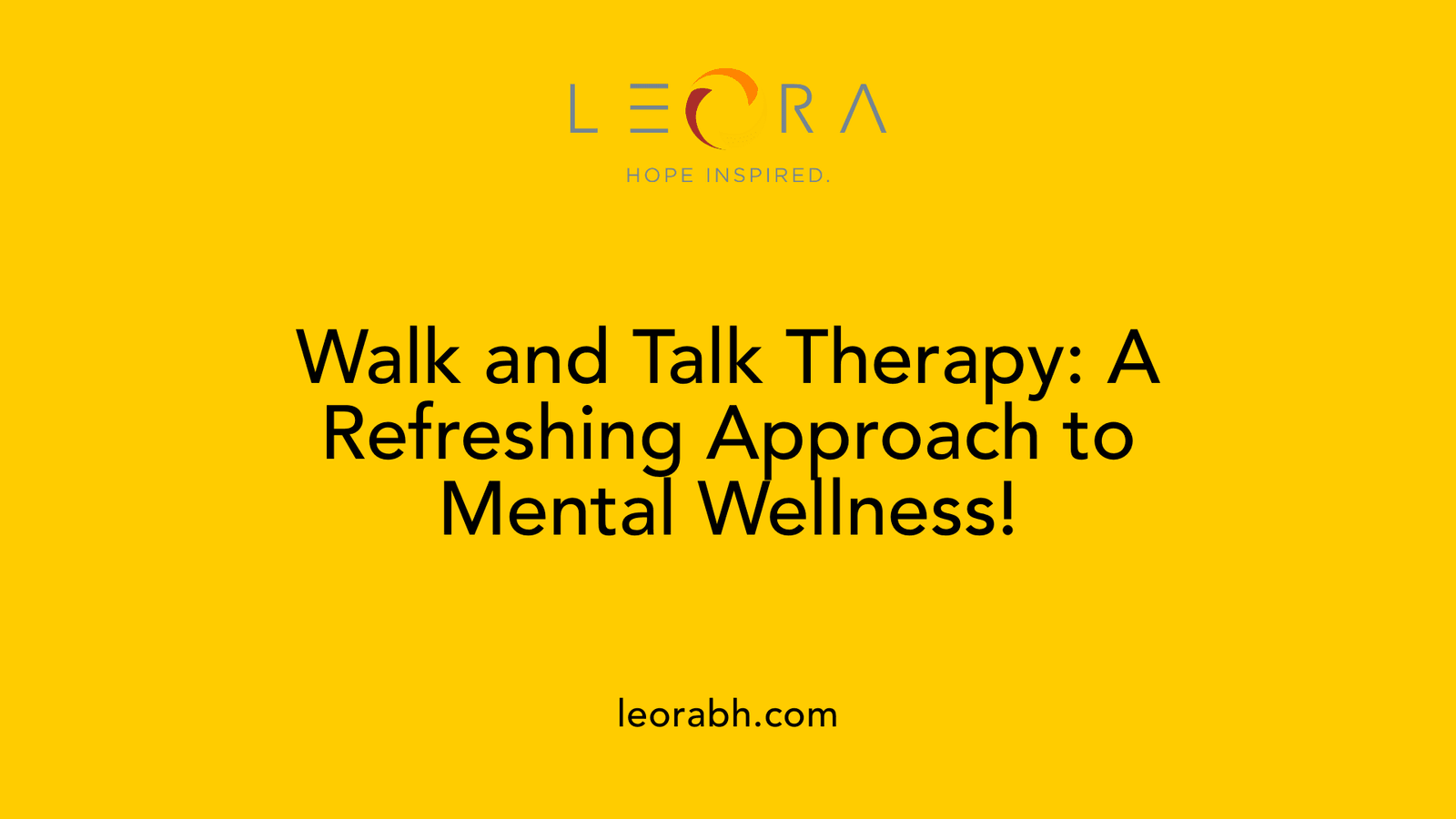 Walk and Talk Therapy: A Refreshing Approach to Mental Wellness!
