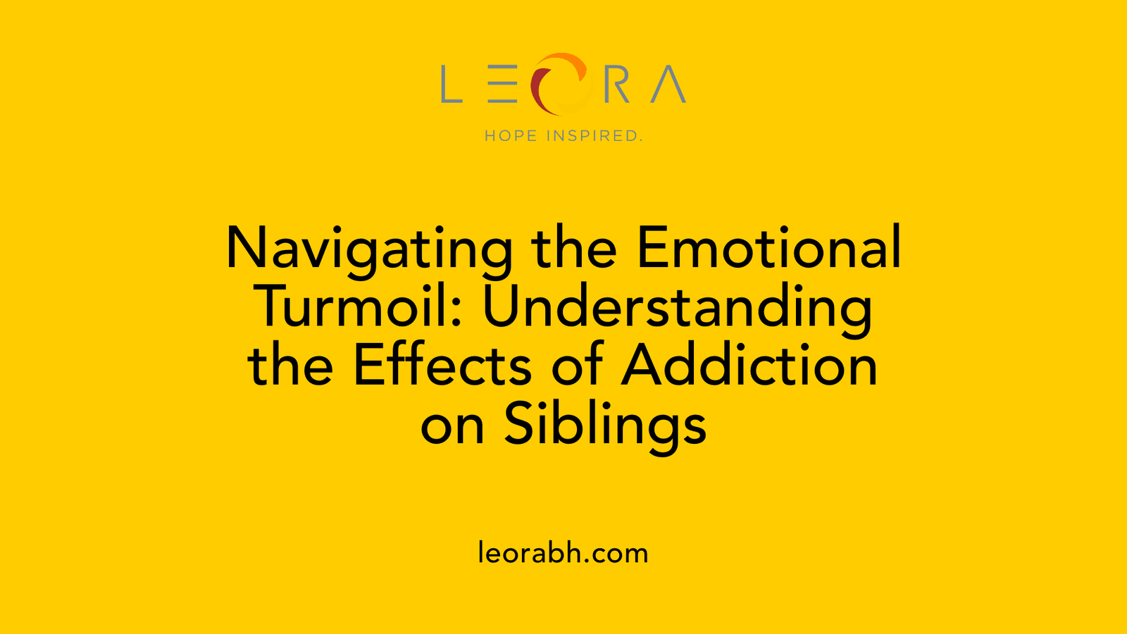 Navigating the Emotional Turmoil: Understanding the Effects of Addiction on Siblings