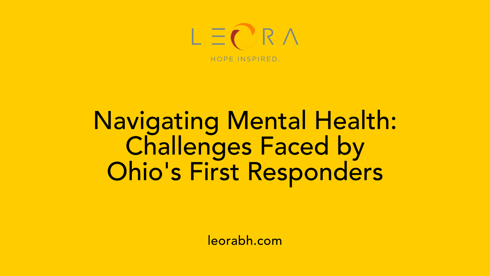 Navigating Mental Health: Challenges Faced by Ohio's First Responders