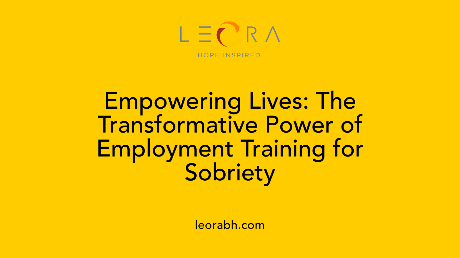 Empowering Lives: The Transformative Power of Employment Training for Sobriety