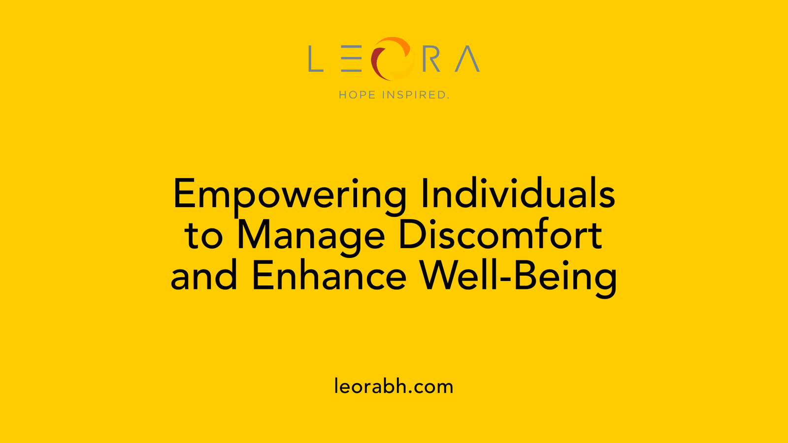 Empowering Individuals to Manage Discomfort and Enhance Well-Being