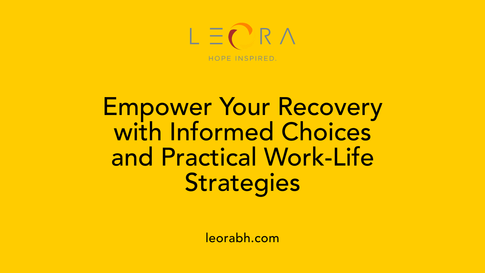 Empower Your Recovery with Informed Choices and Practical Work-Life Strategies