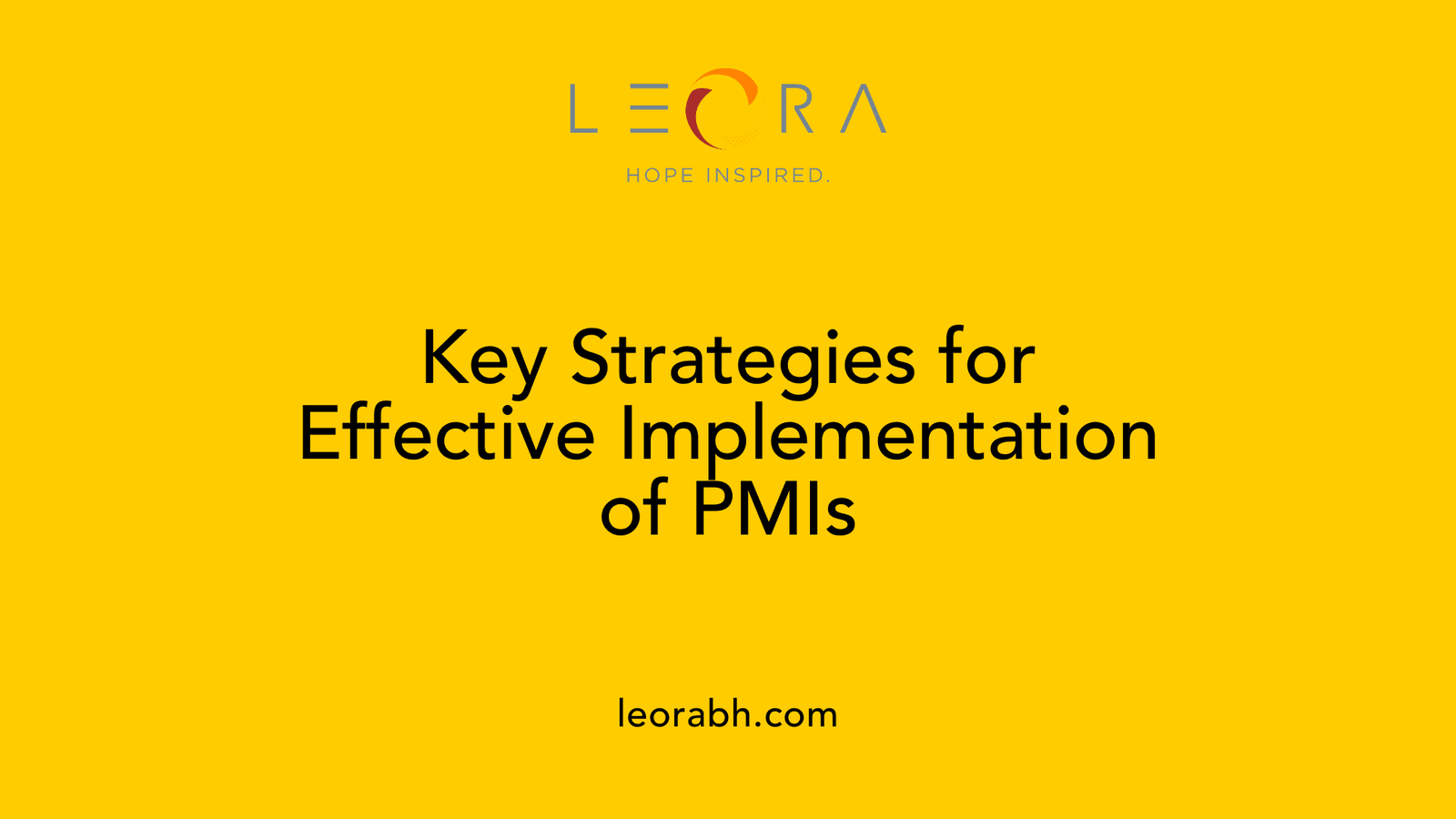 Key Strategies for Effective Implementation of PMIs