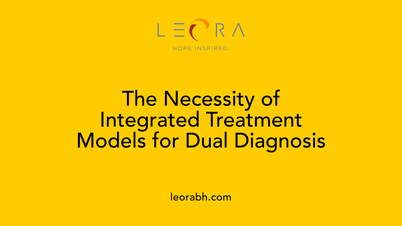 The Necessity of Integrated Treatment Models for Dual Diagnosis