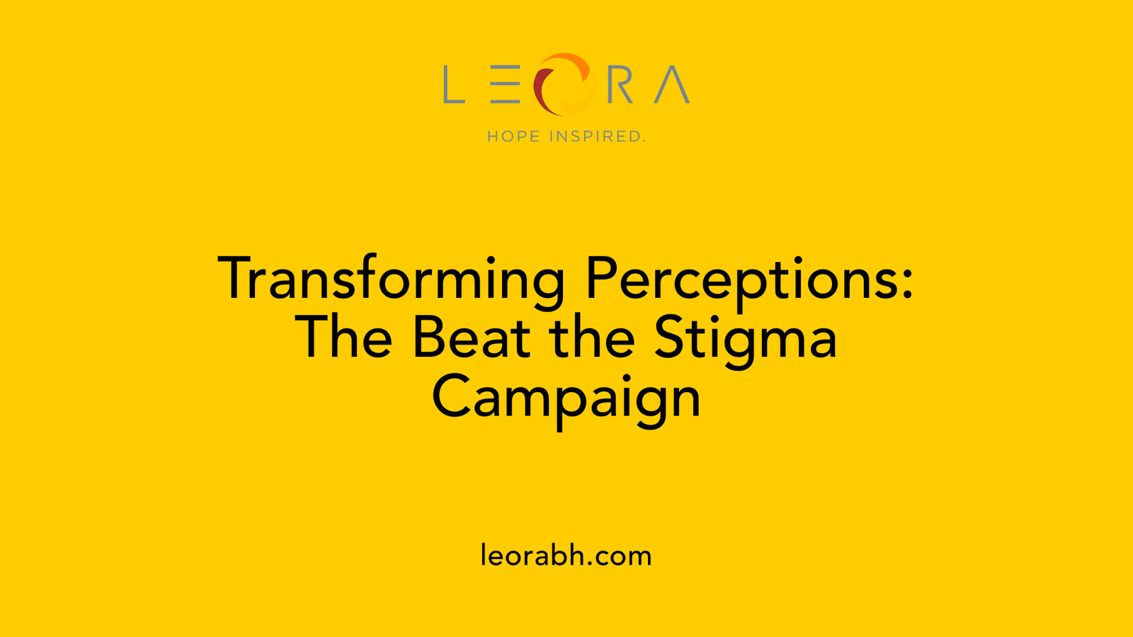 Transforming Perceptions: The Beat the Stigma Campaign