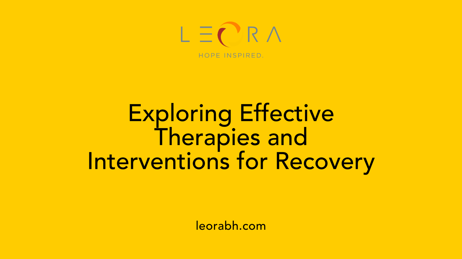 Exploring Effective Therapies and Interventions for Recovery