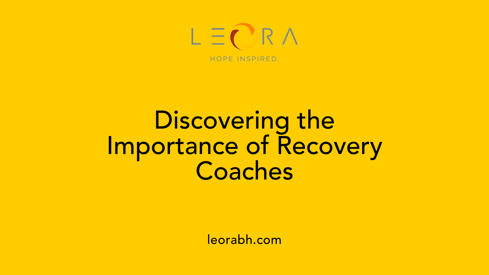 Discovering the Importance of Recovery Coaches