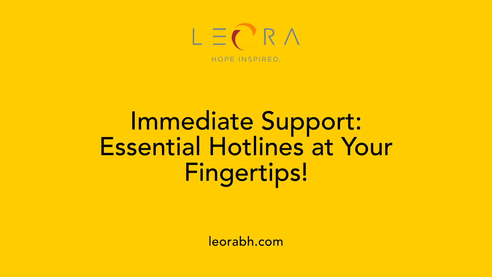 Immediate Support: Essential Hotlines at Your Fingertips!