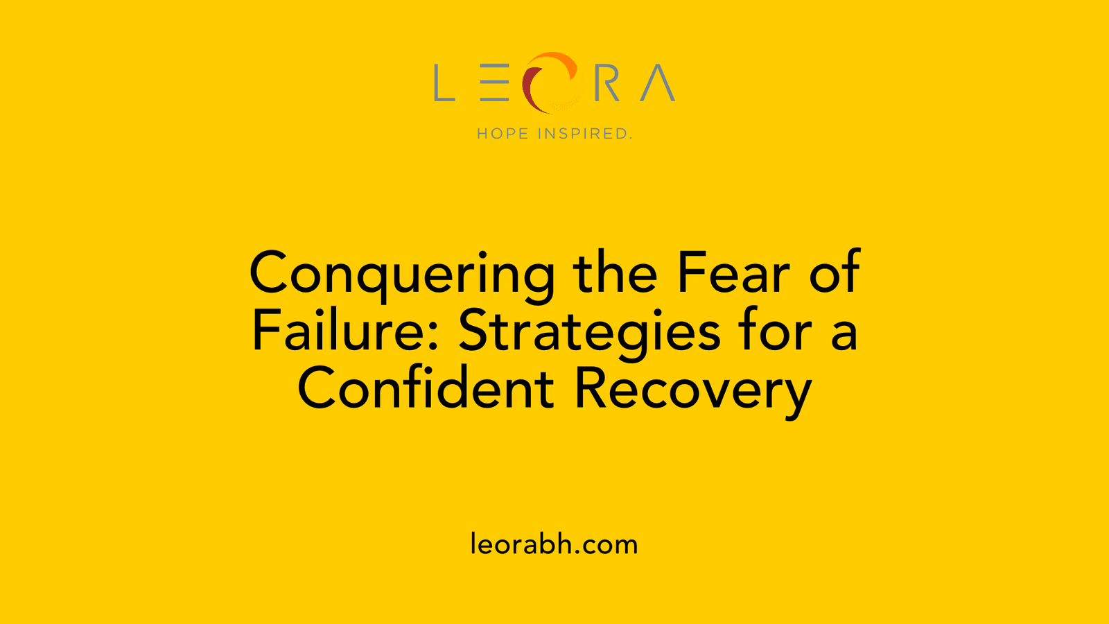 Conquering the Fear of Failure: Strategies for a Confident Recovery